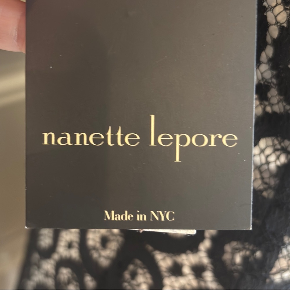 Nanette Lepore Black Lace Zip Front Dress – Size 4 NWT - Picture 7 of 9